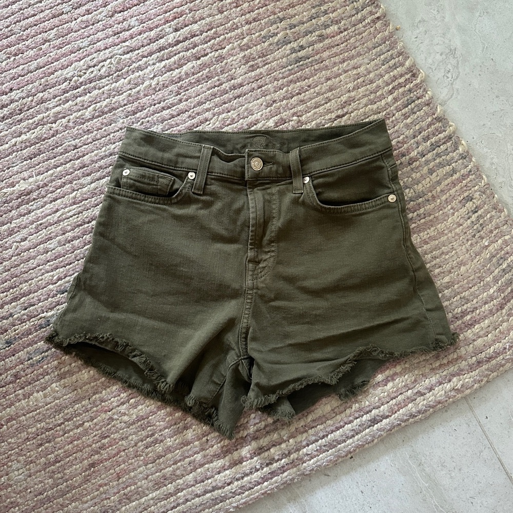 7 for all mankind high waist shorts 26 xs
